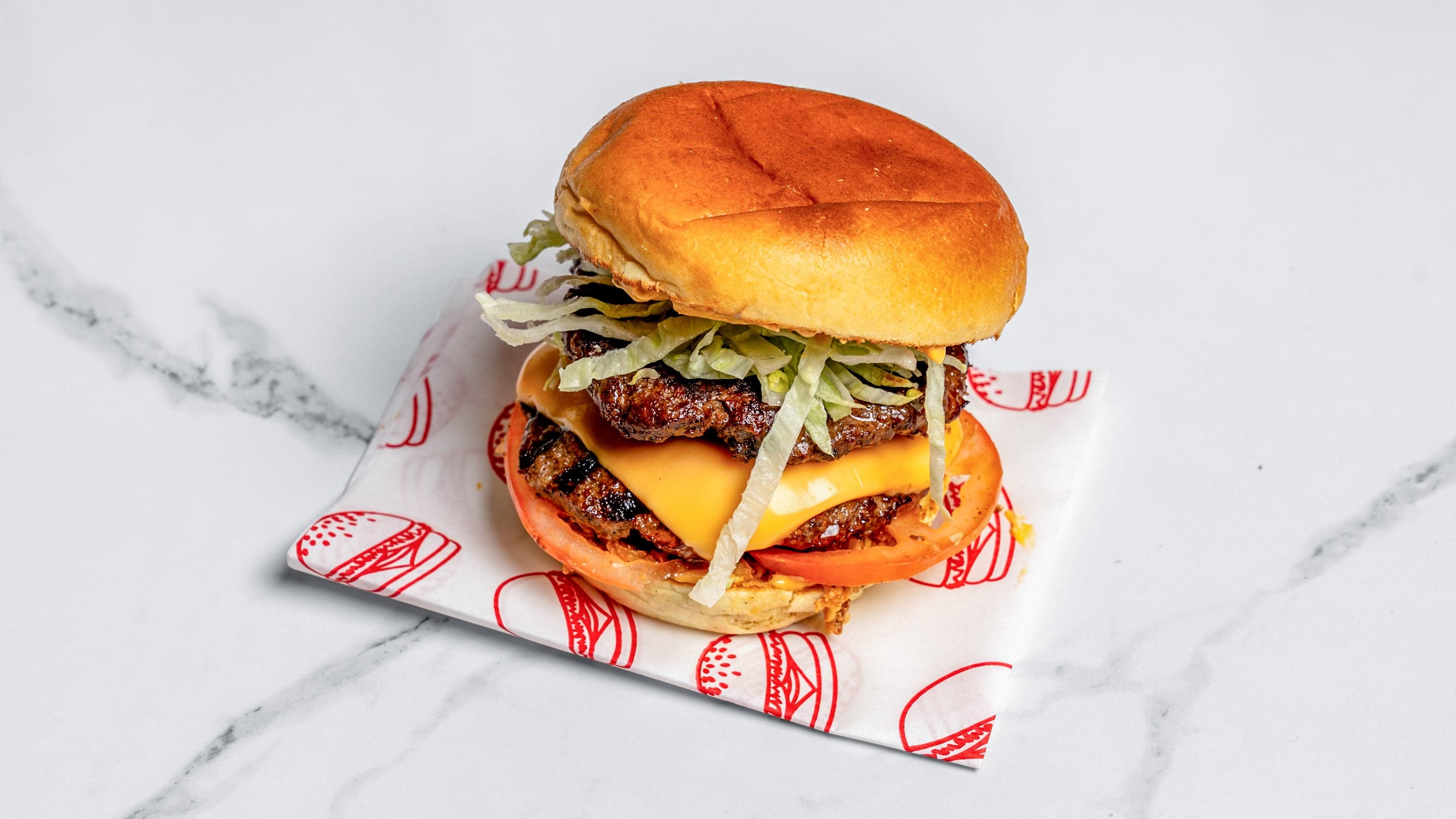 Double beef cheese burger single