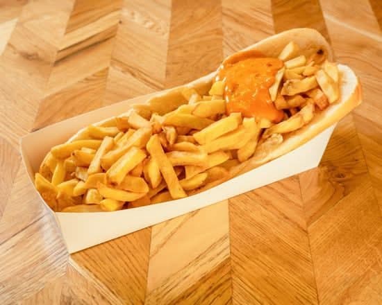 Mitraillette hamburger de friterie