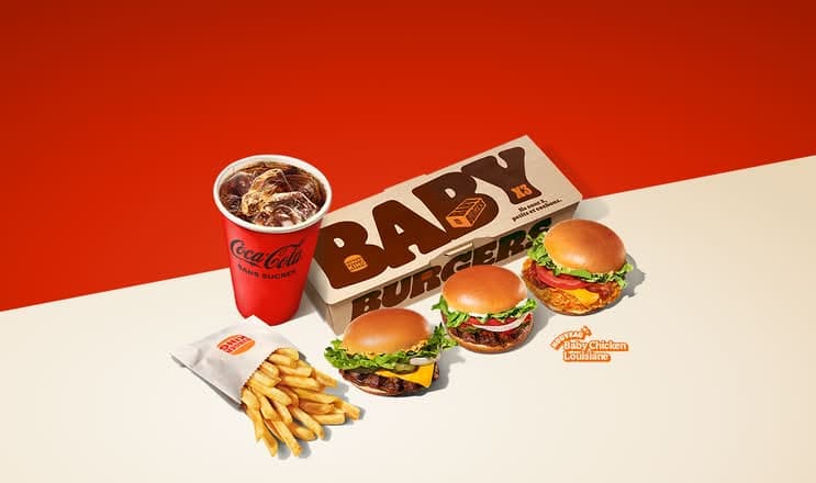 Menu Baby Burgers x3