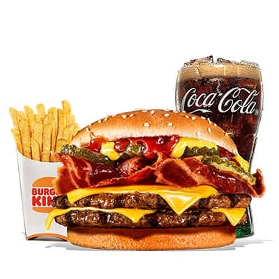 Double Cheese Bacon XXL Menu