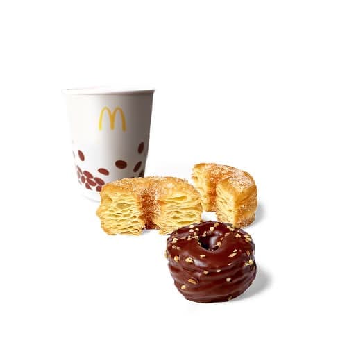 Large Menu Boisson Chaude & 2 Cronuts