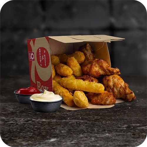 Partybox - 10 dips + 5 wings
