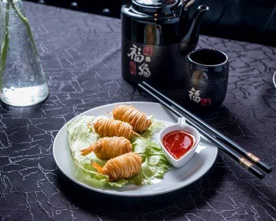 20. Crevettes en chemise de pomme de terre